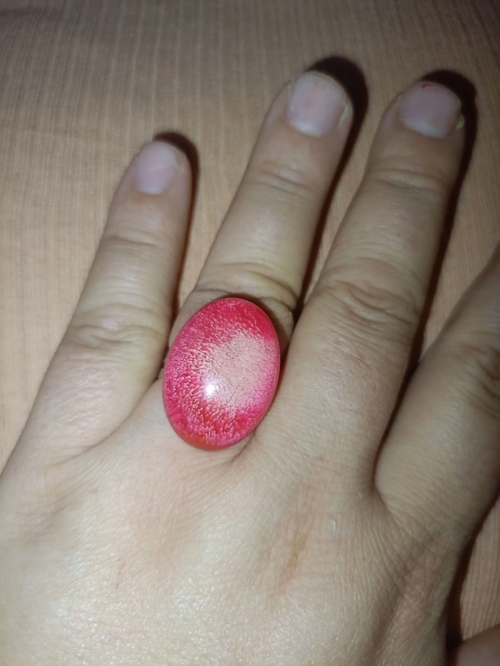 Handgemaakte ring met lichtgevende bolletjes – photo 2